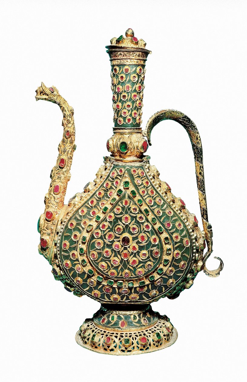 Ottoman Art: Gold Jug, Inlaid with Precious Stones by Unbekannt