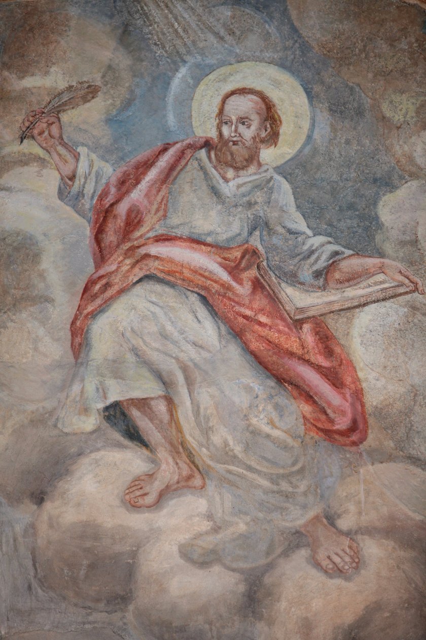 Saint Luke in Our Lady of Assumption Church, Cordon, France by Unbekannt