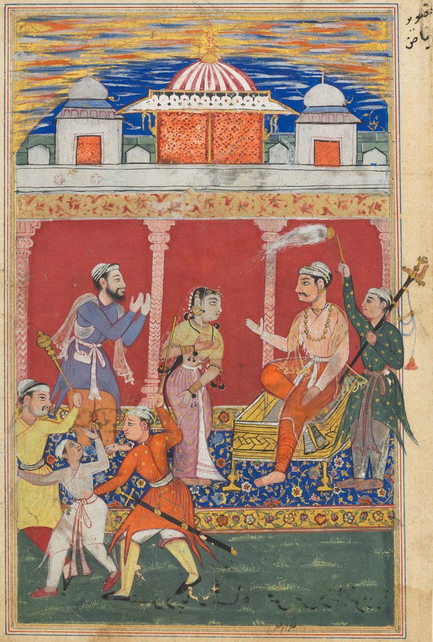 Page from Tales of a Parrot Tuti-nama: Eighth night: The prince