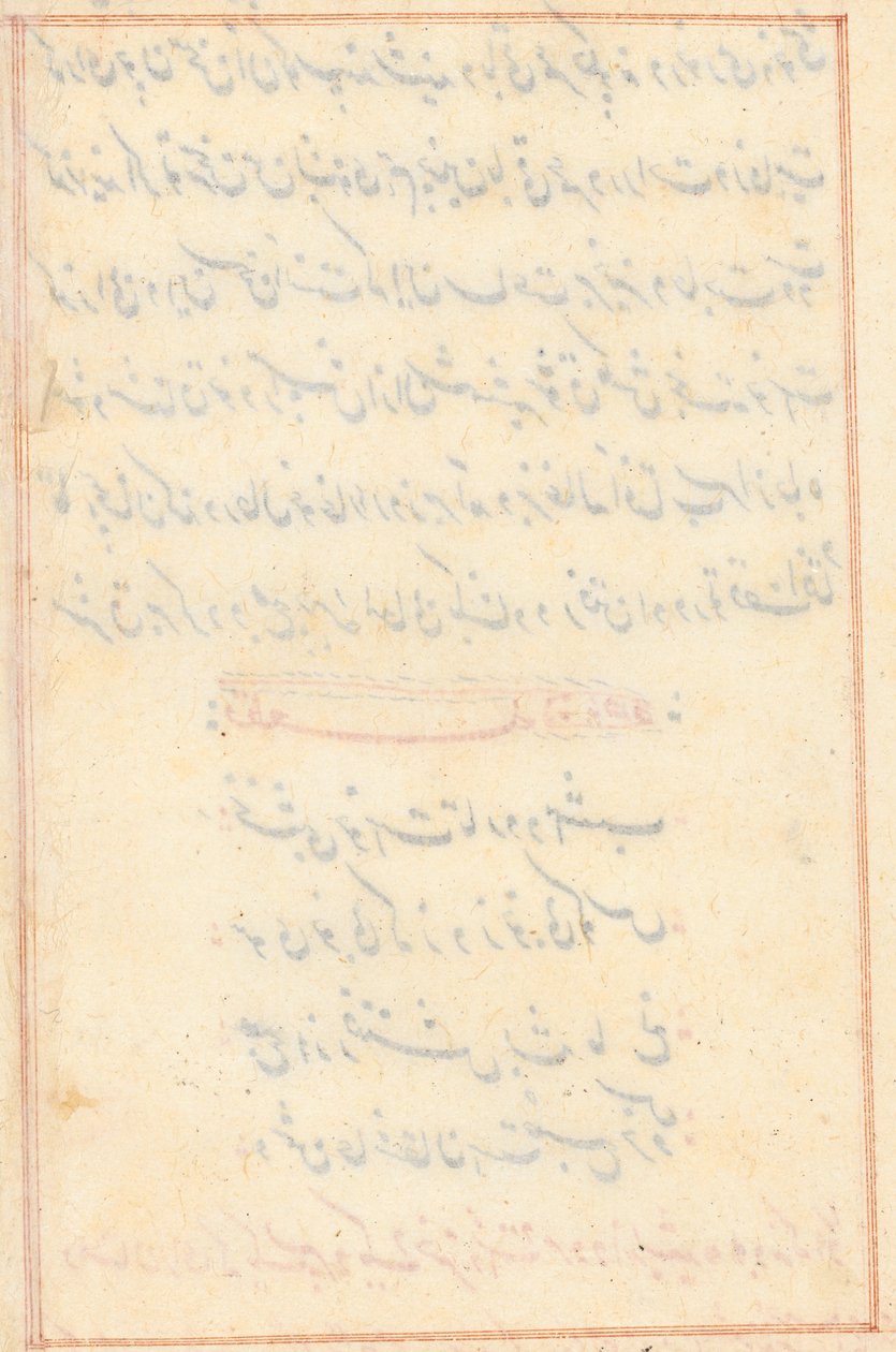 Page from Tales of a Parrot Tuti-nama: Text Page by Unbekannt