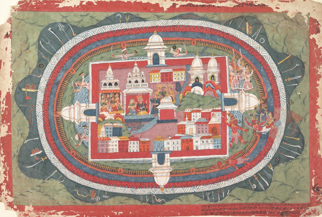 Page from a Dispersed Bhagavata Purana Manuscript: Life of Krishna by Unbekannt