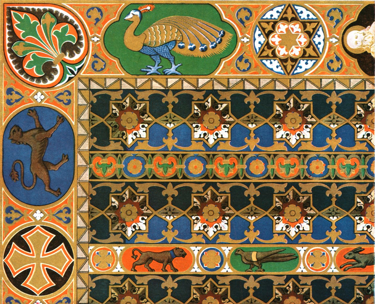 Painted Wooden Ceiling in the Cathedral at Messina, Sicily, Italy by Unbekannt
