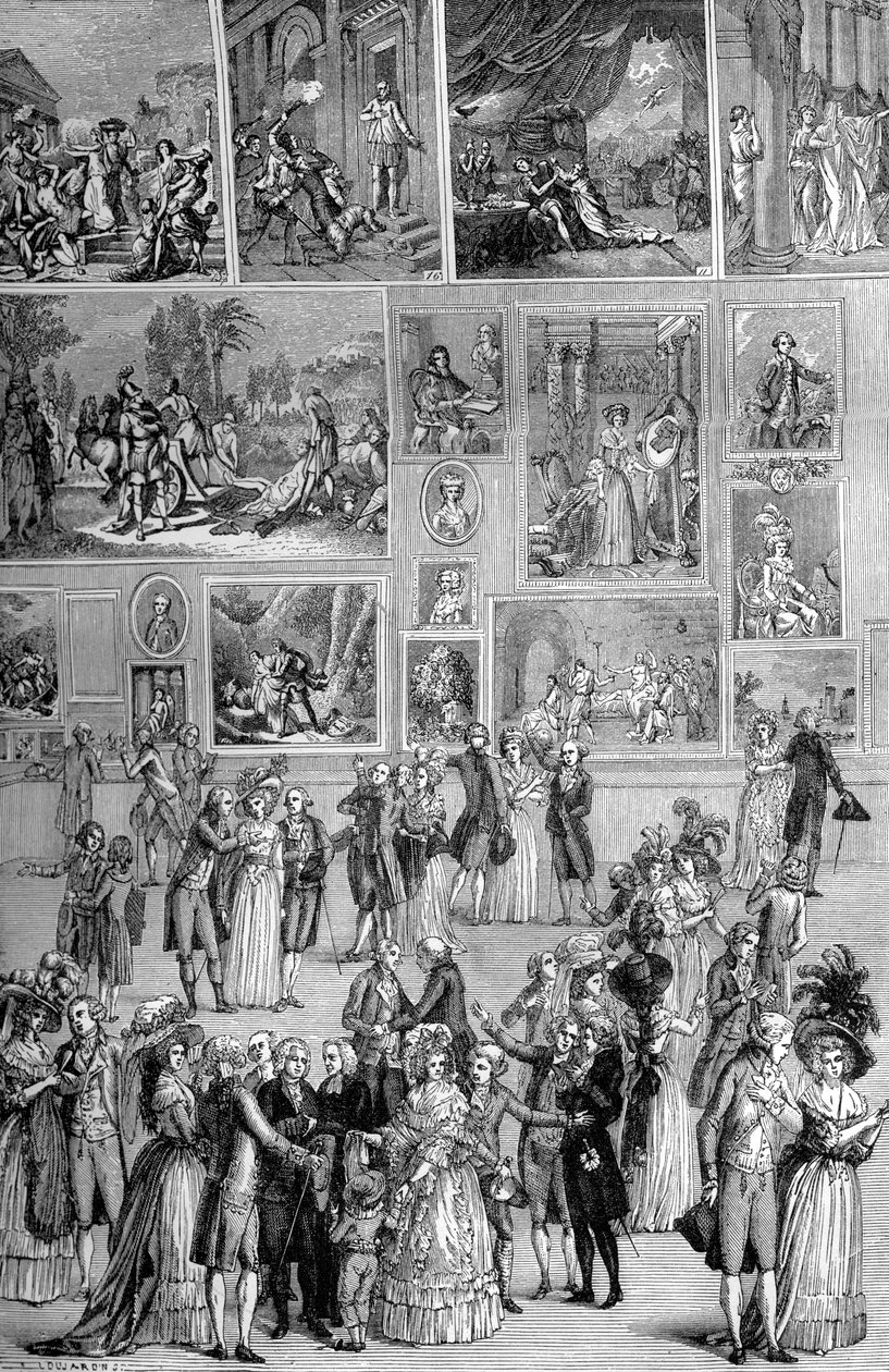 Painting exhibition, the Louvre, Paris by Unbekannt
