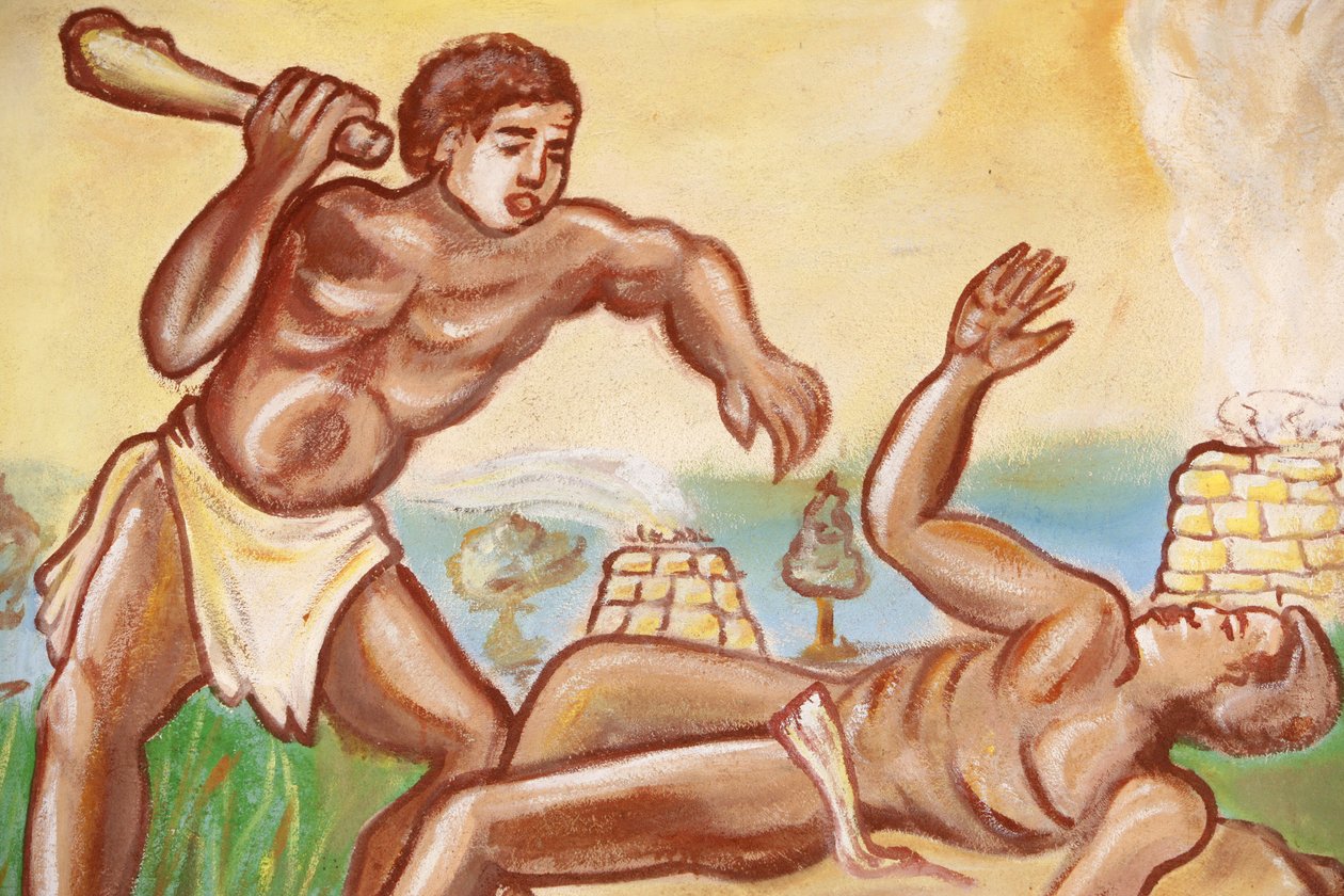 Painting in Our Lady of Togo Church: Cain & Abel, Togoville, Togo by Unbekannt