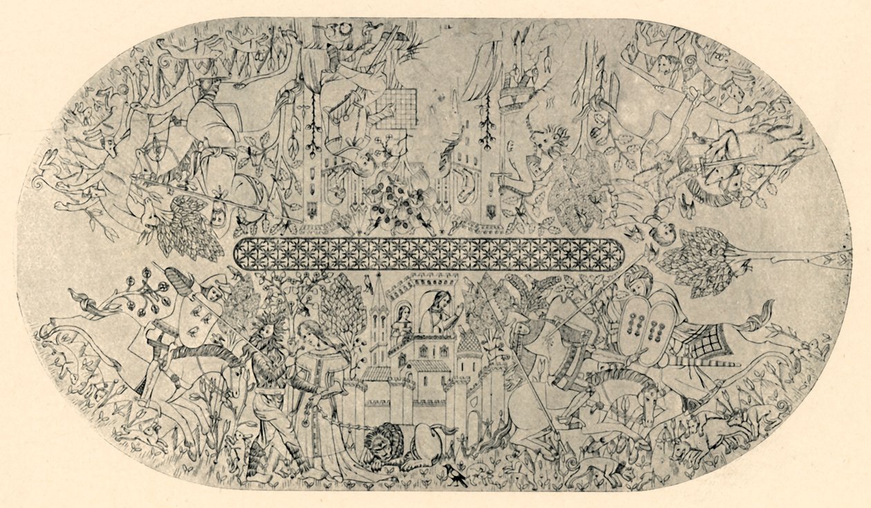 Painting on the Ceiling of the Hall of Justice, No. 3 by Unbekannt