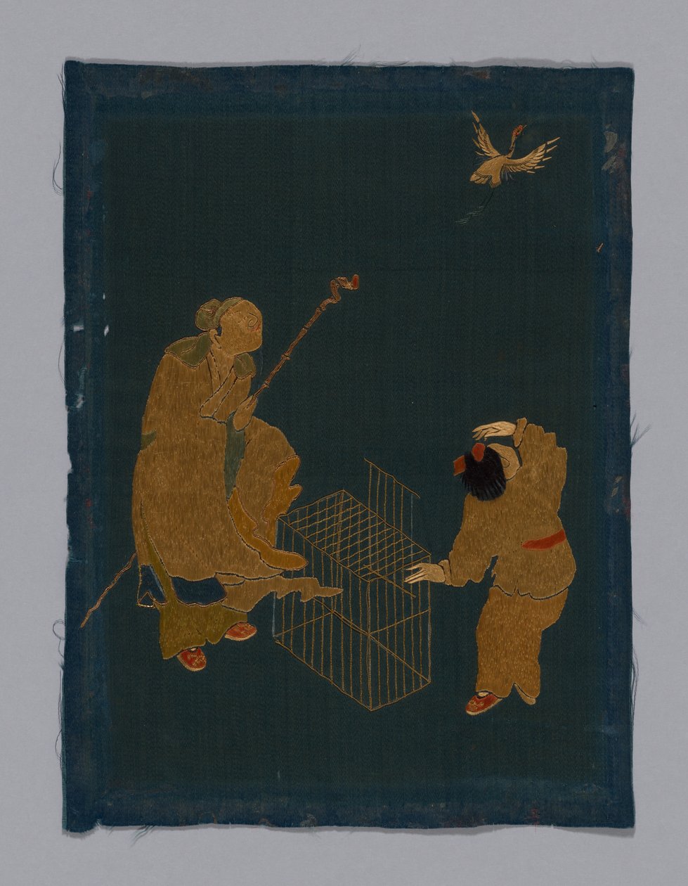 Panel Furnishing Fabric, China, Kangxi Period, Qing Dynasty by Unbekannt