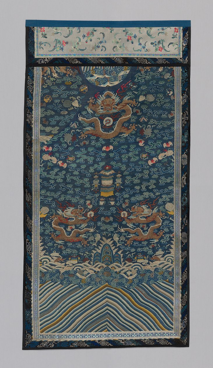 Panel Furnishing Fabric, China, Qing Dynasty, 1644-1911 by Unbekannt