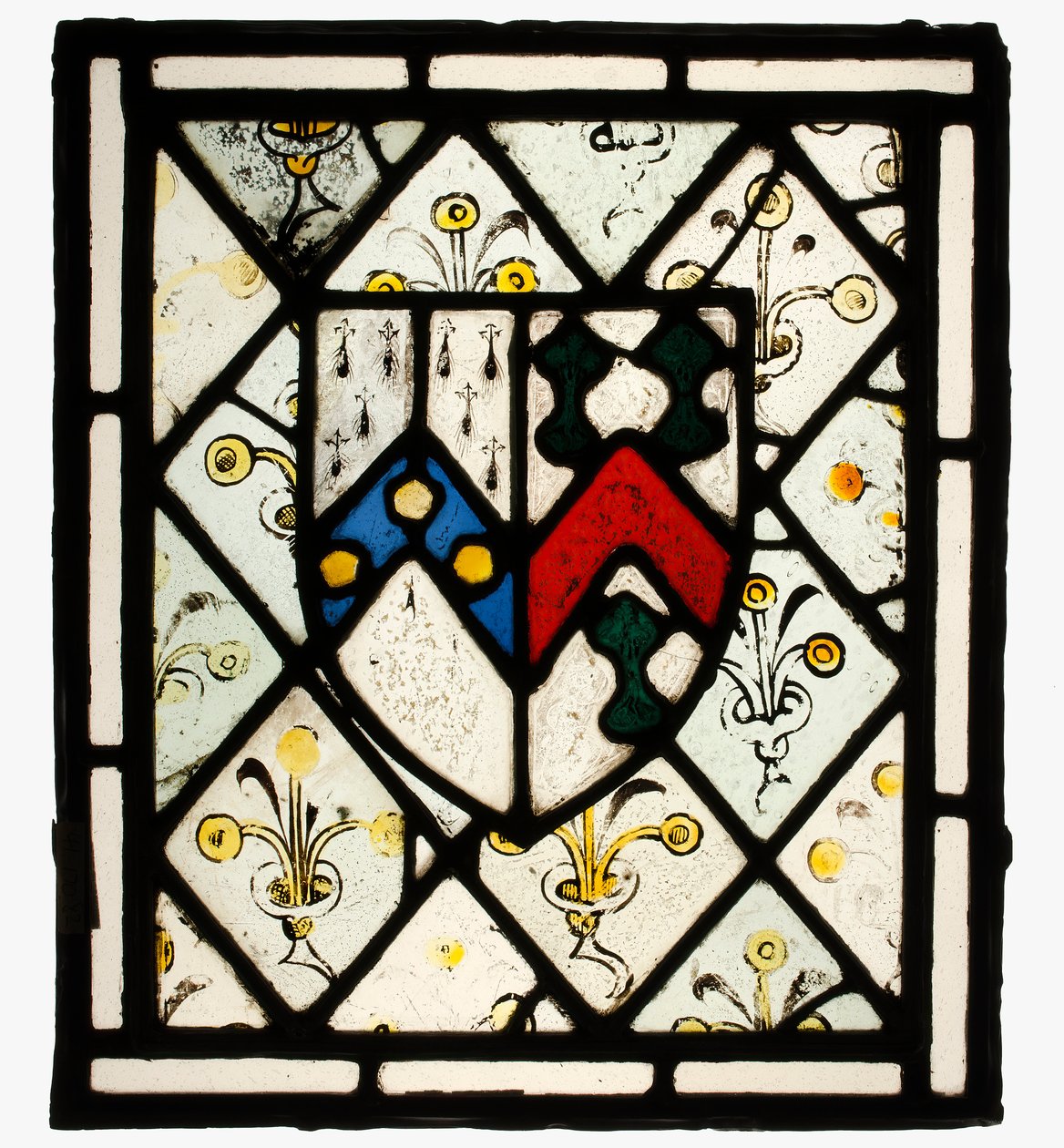 Panel with Heraldic Shield of Johnson, British, ca. 1500 by Unbekannt