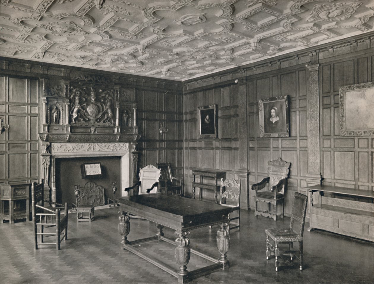Panelled Room from the Old Palace, Bromley-By-Bow by Unbekannt