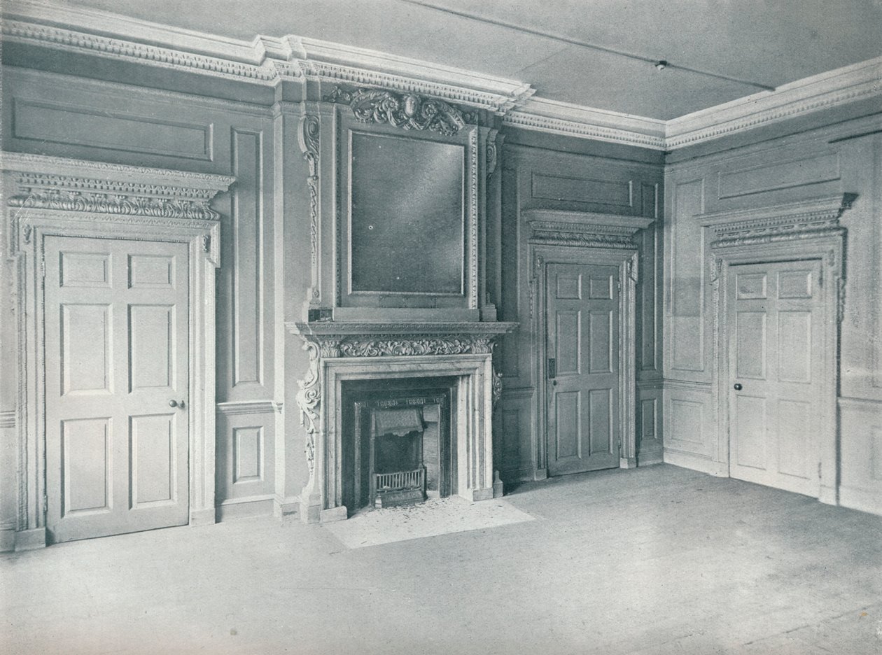 Panelled room, early eighteenth century, 26, Hatton Garden, 1907 by Unbekannt