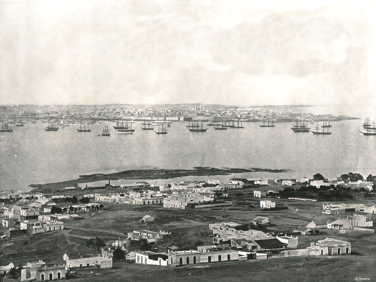 Panorama from the hill, Montevideo, Uruguay by Unbekannt