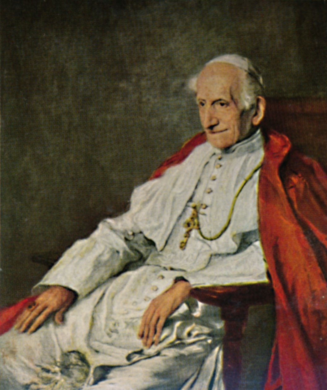 Pope Leo XIII, 1810-1903 - Painting by Fülöp by Unbekannt