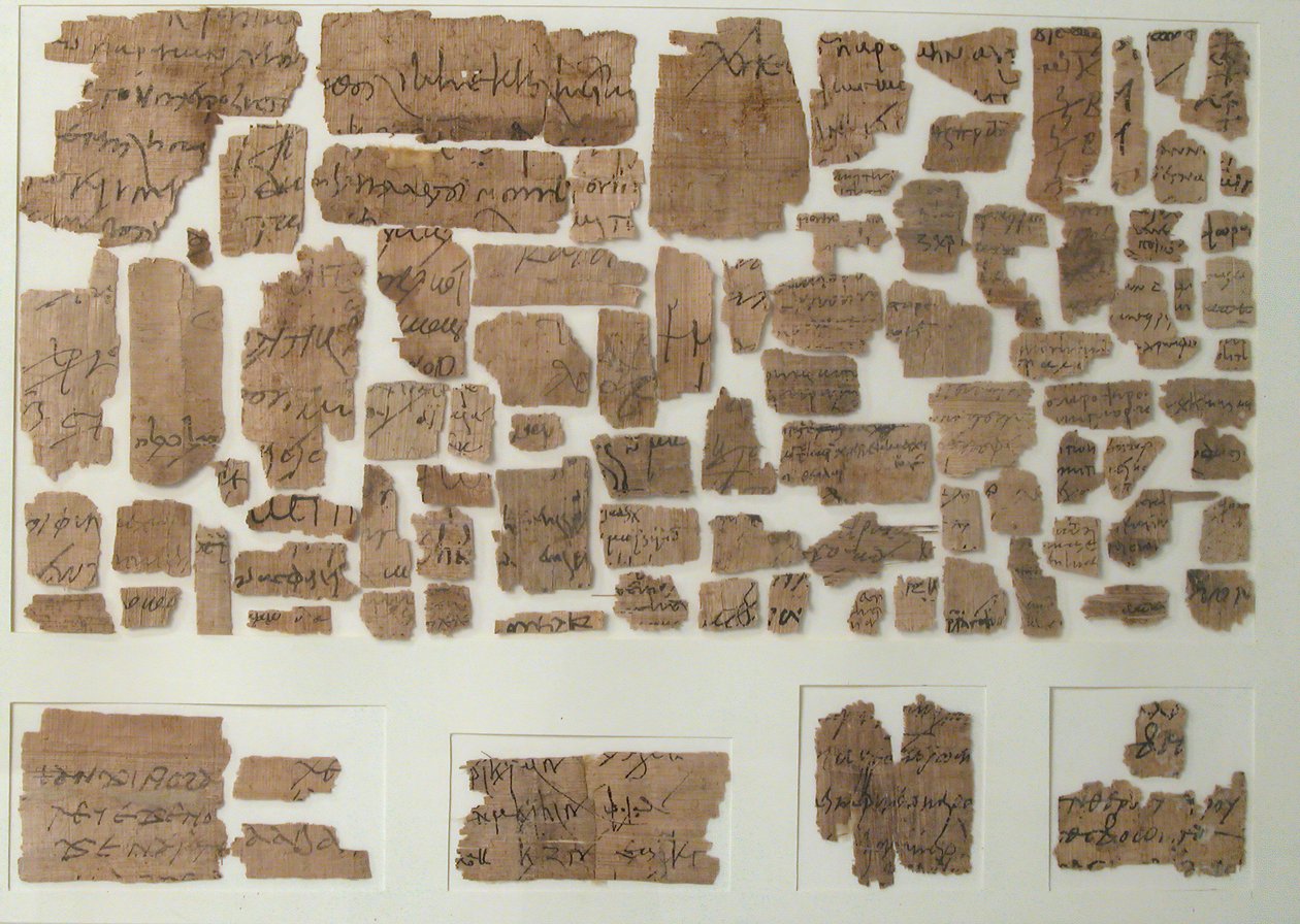 Papyri Fragments, Coptic, 7th century by Unbekannt