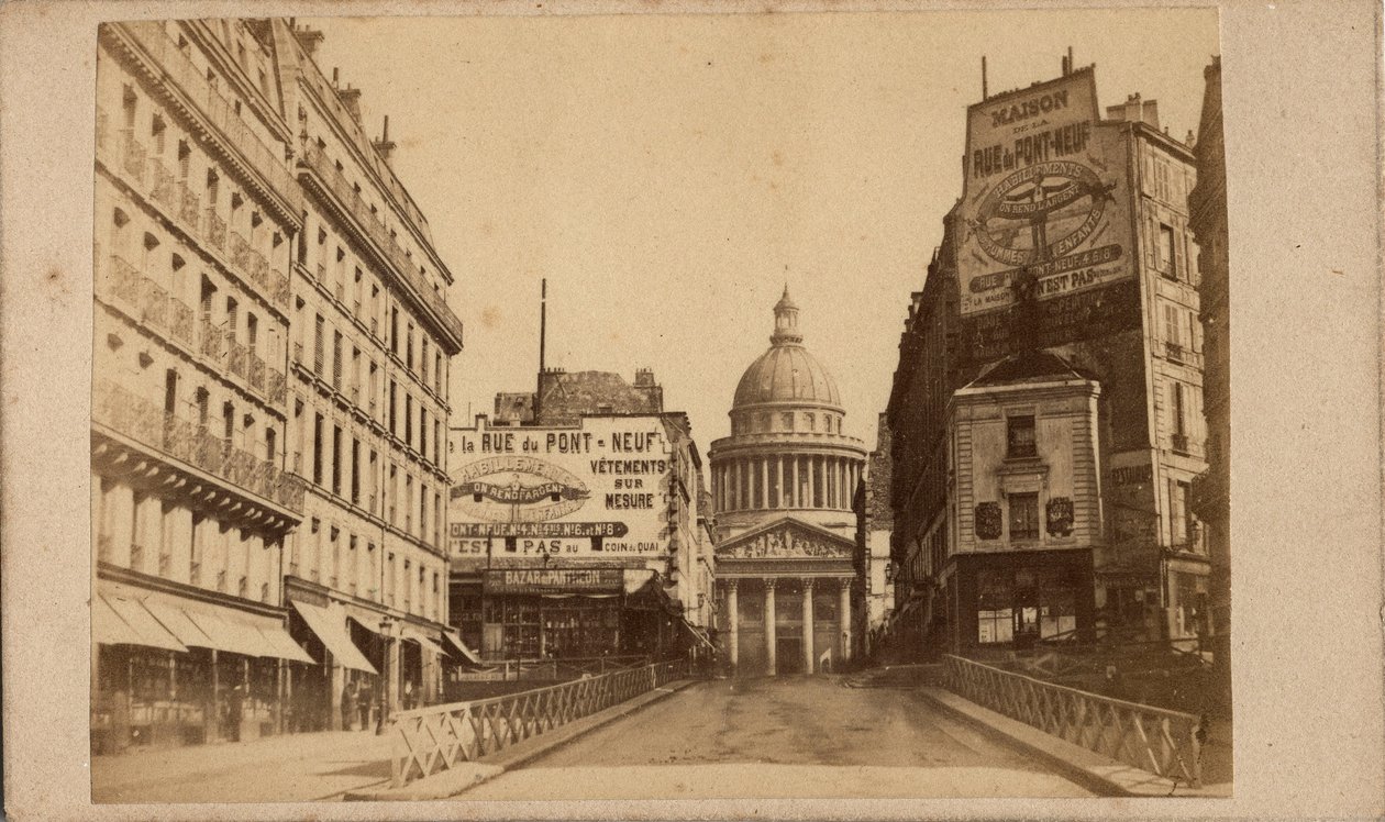 Paris Commune (1871): View of the Pantheon and Rue Soufflot by Unbekannt