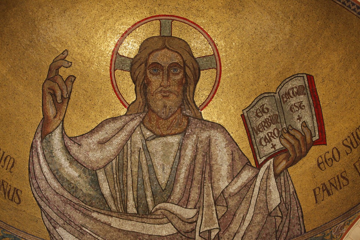 Pantocrator Christ in Saint-Pierre-de-Montrouge Church, Paris, France by Unbekannt
