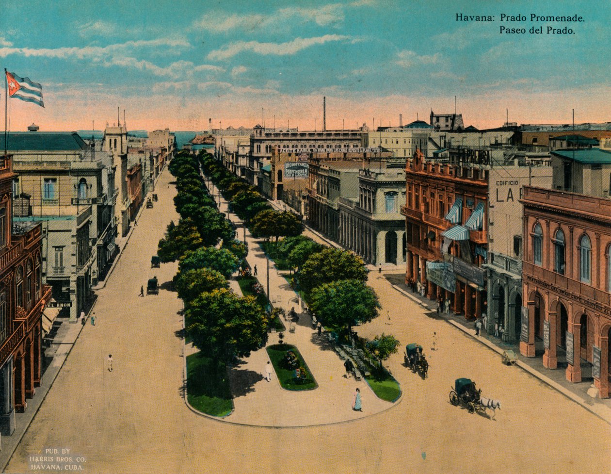 Paseo del Prado, Havana, Cuba by Unbekannt