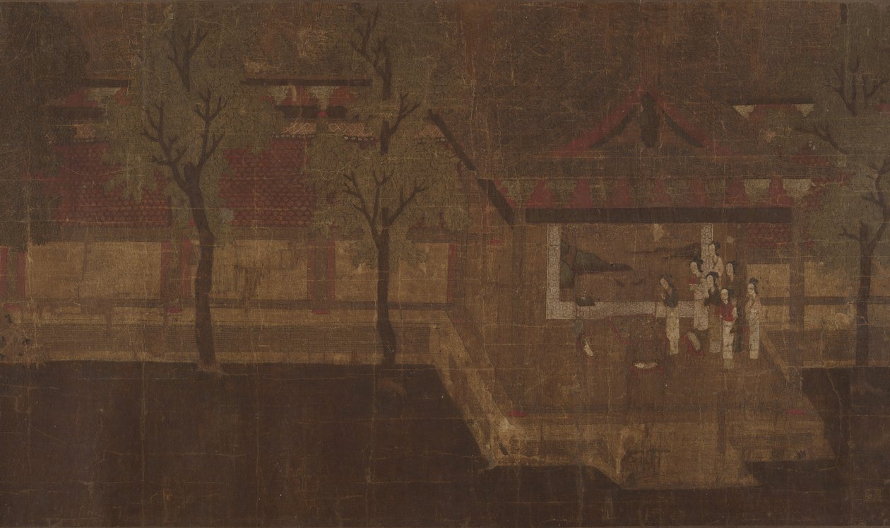 Pavilion with Figures by Unbekannt