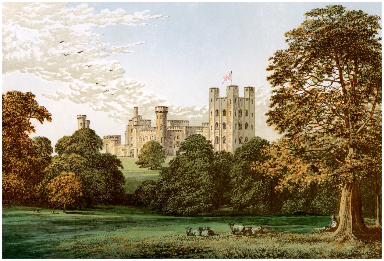 Penrhyn Castle, Caernarvonshire, Wales, Home of Lord Penrhyn, c1880 by Unbekannt