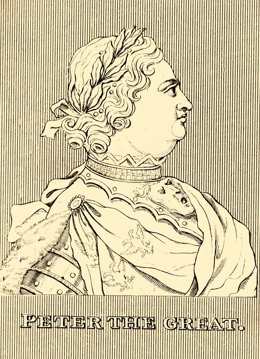 Peter the Great, 1672-1725, 1830 by Unbekannt