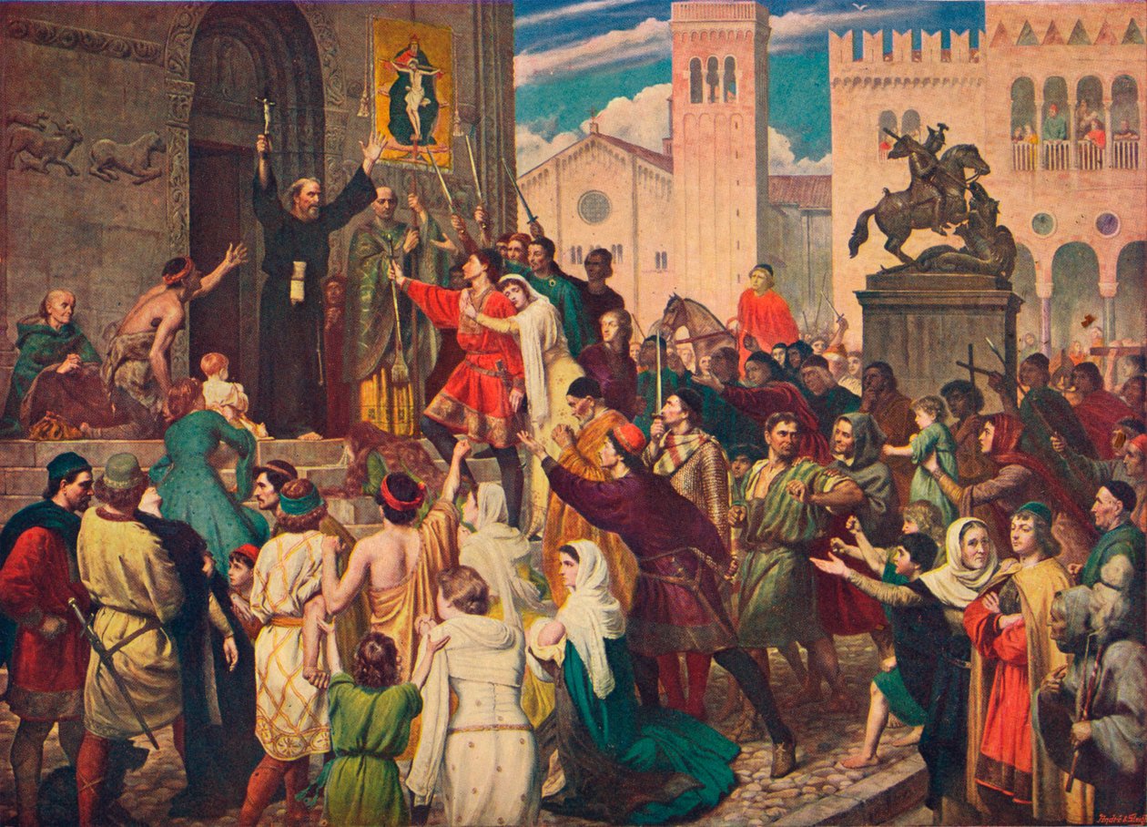 Peter the Hermit preaching the First Crusade, c1095 1905 by Unbekannt