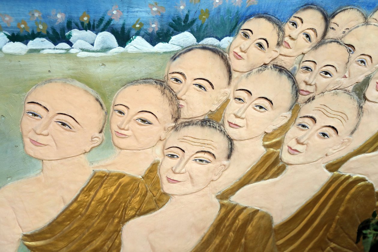 The Sangha, Phap Van Buddhist Temple, Ho Chi Minh City, Vietnam by Unbekannt