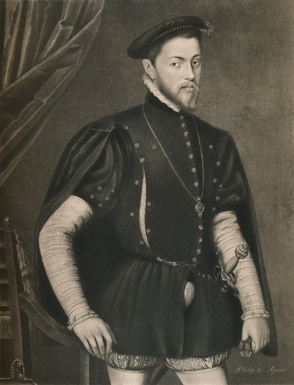Philip II of Spain by Unbekannt