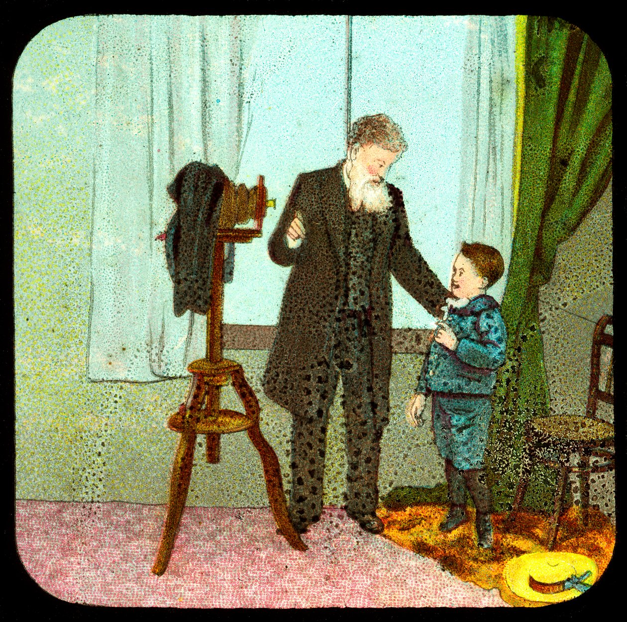 Photographer and child, 19th century by Unbekannt