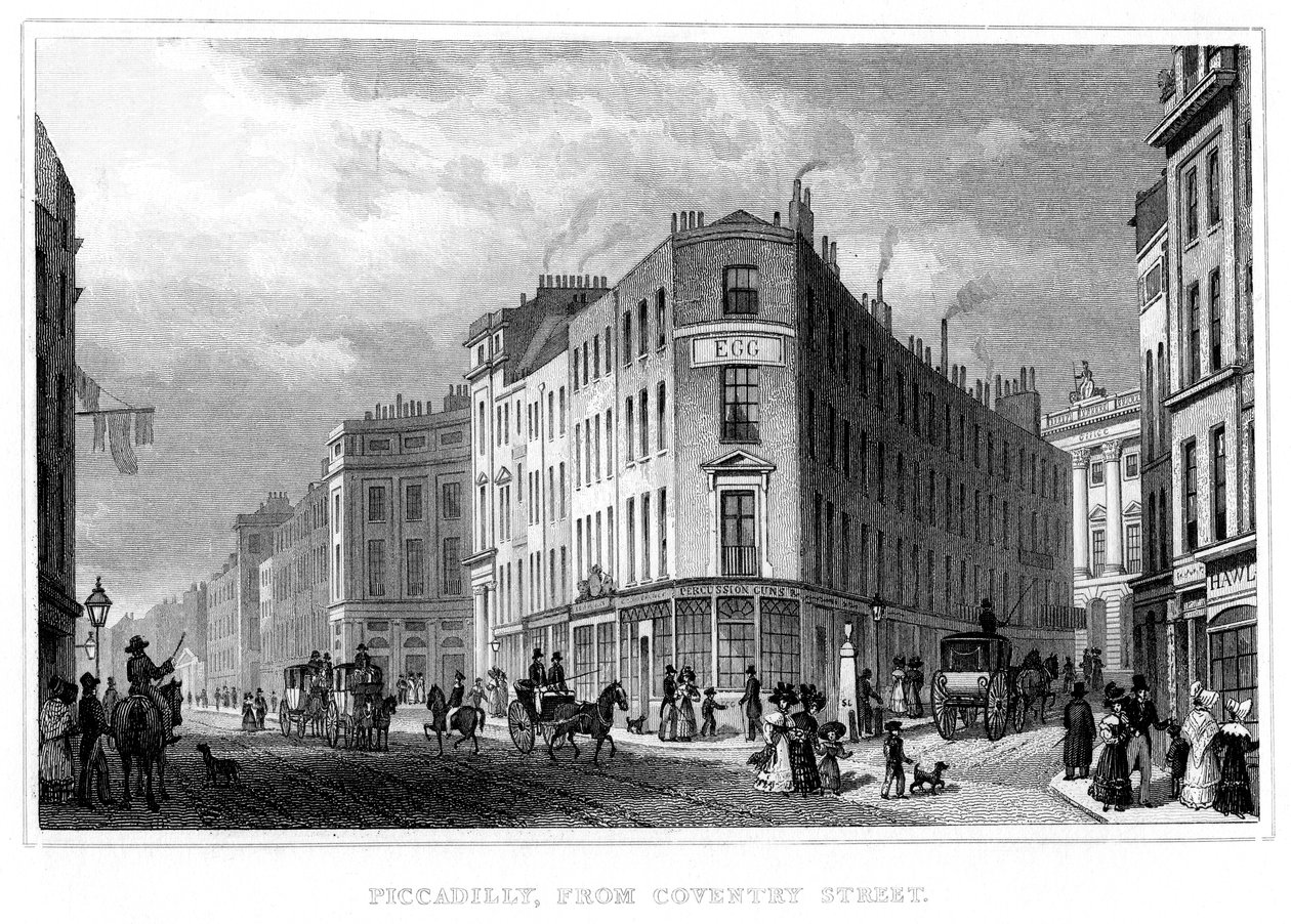 Piccadilly, from Coventry Street, Westminster, London by Unbekannt