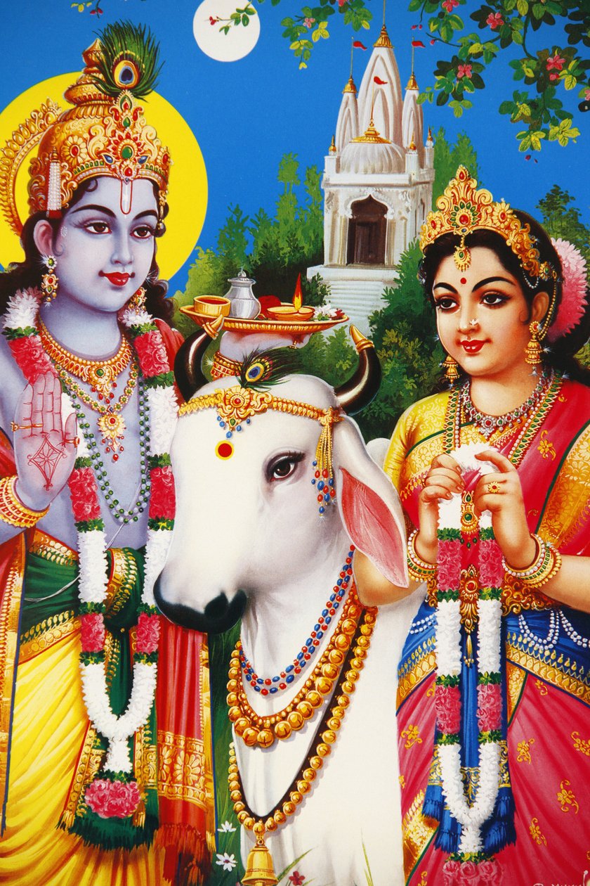 Hindu Gods Radha & Krishna, India by Unbekannt