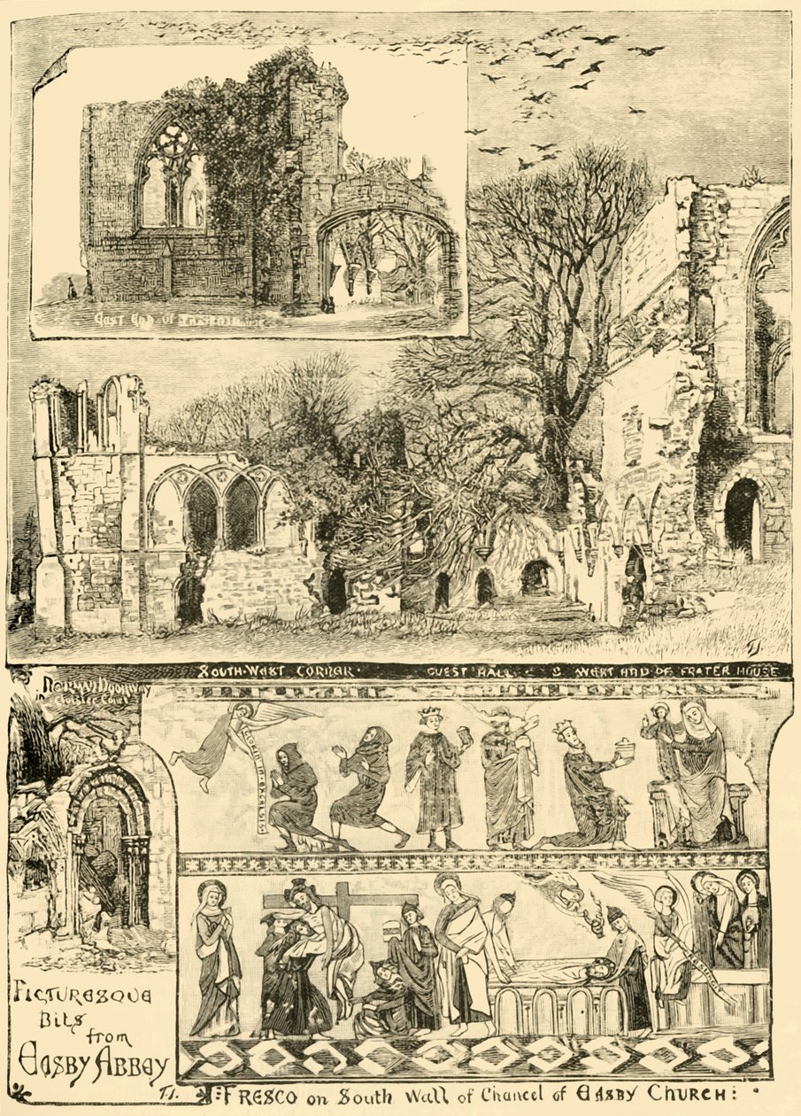 Picturesque Bits from Easby Abbey, 1898 by Unbekannt