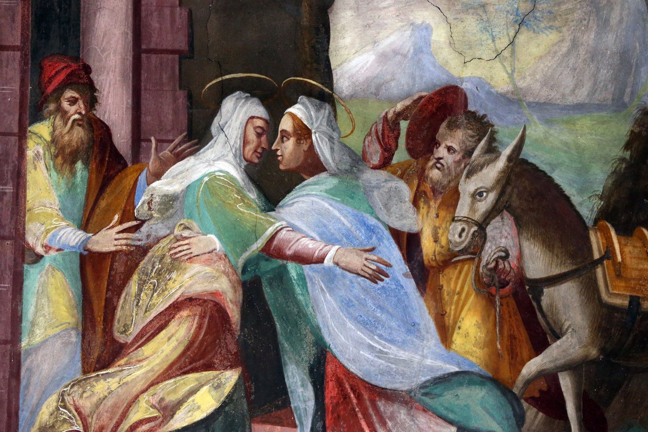 Pilgrimage Church Madonna del Sasso, The Visitation (Mary and Elizabeth), Orselina, Switzerland by Unbekannt