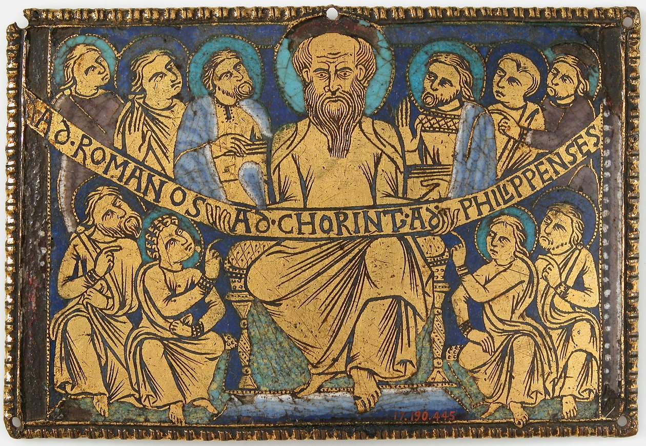 Plaque with Saint Paul and His Disciples by Unbekannt
