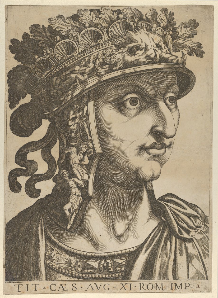 Plate 11: Titus Vespasian looking to the right, from 
