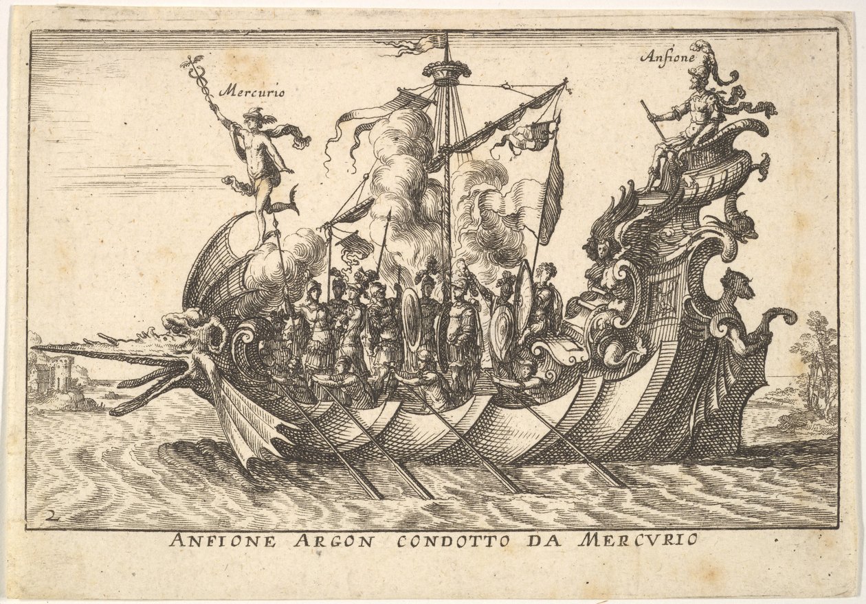 Plate 2: The Argonaut Amphion led by Mercury by Unbekannt