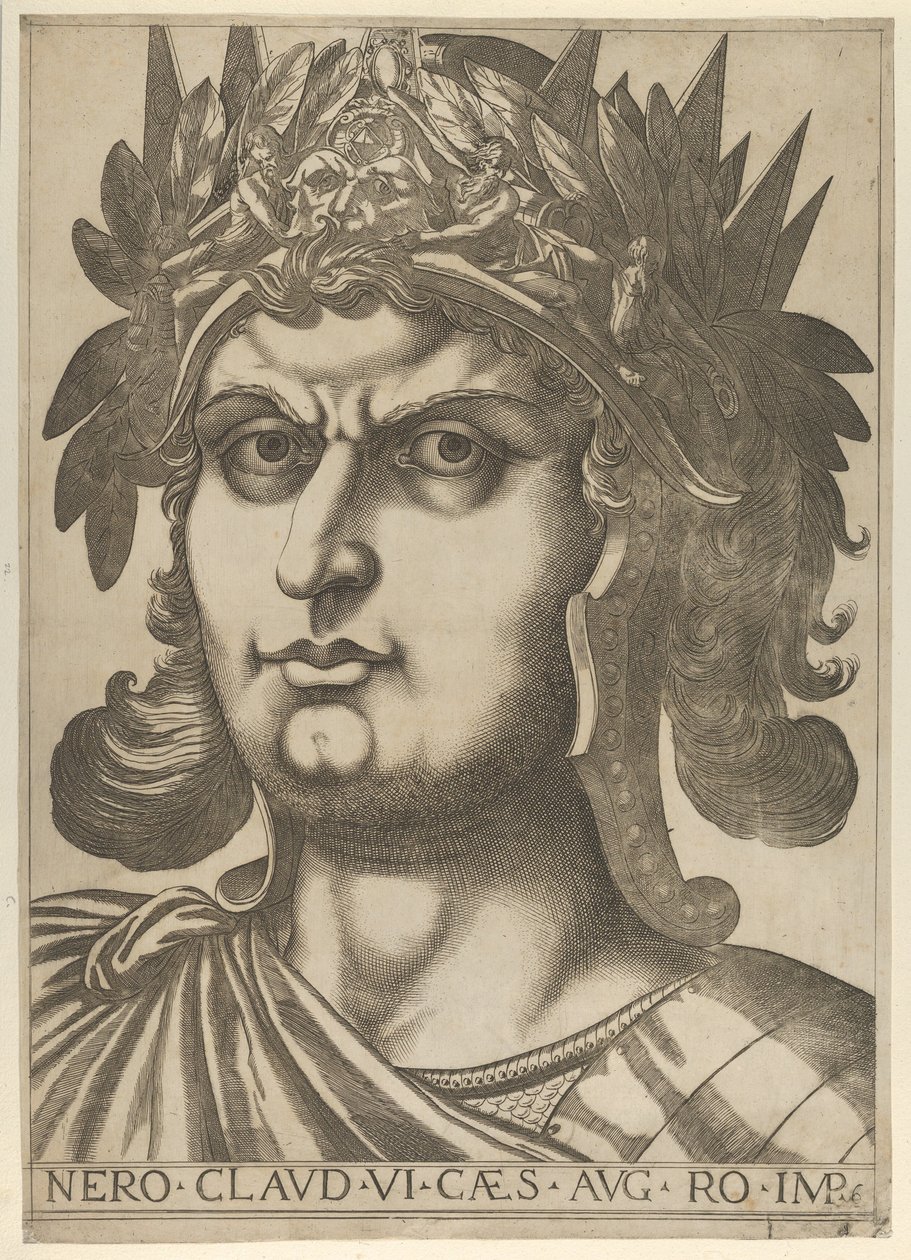 Plate 6: Nero with His Head Turned Slightly to the Right, from 