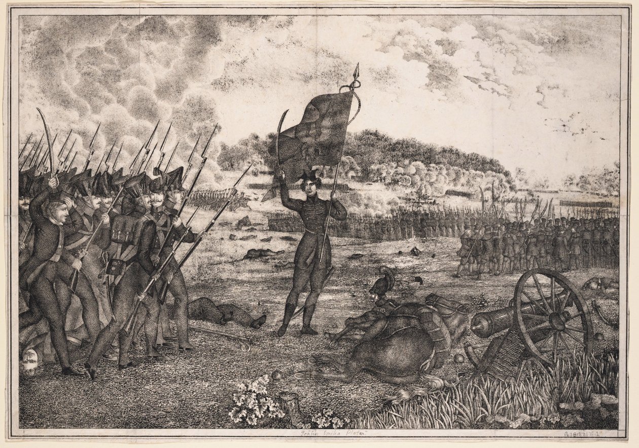 Polish-Russian War Scene, 1831 by Unbekannt