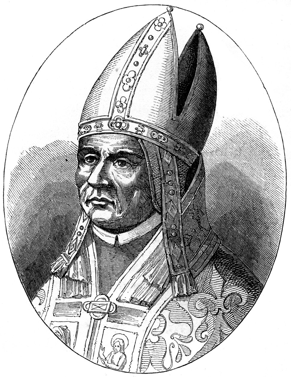 Pope Sylvester I d335, 1849 by Unbekannt