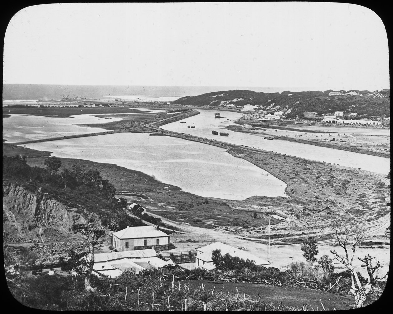 Port Alfred, Kowie River, Cape diamond and gold mines, South Africa by Unbekannt