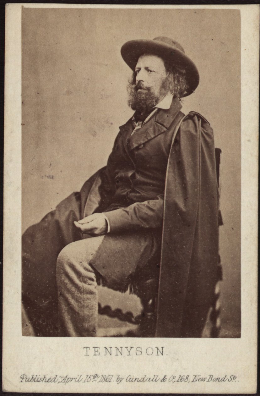 Portrait of Alfred, Lord Tennyson 1809-1892, 1861 by Unbekannt