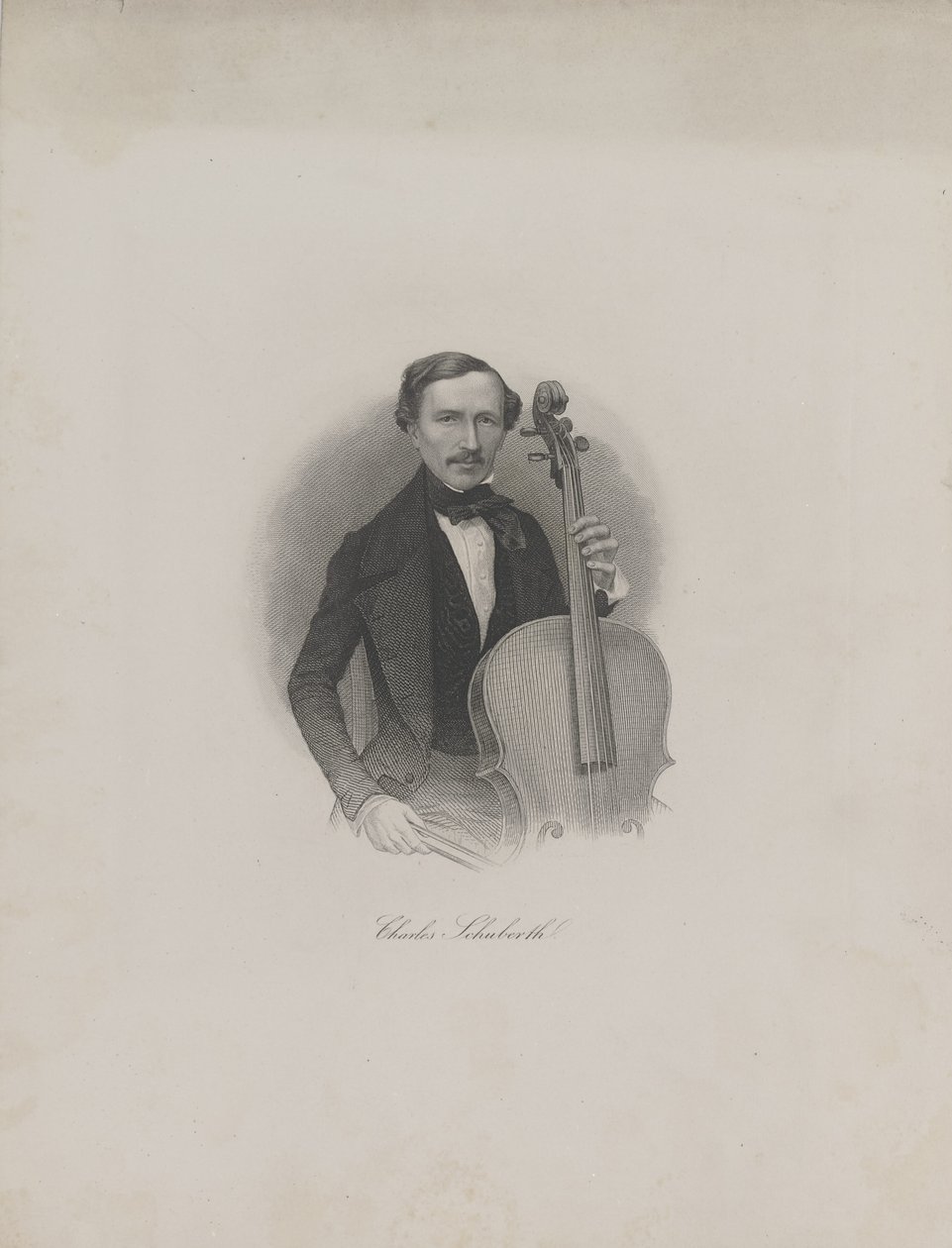 Portrait of Carl Eduard Schuberth 1811-1863, c. 1850 by Unbekannt