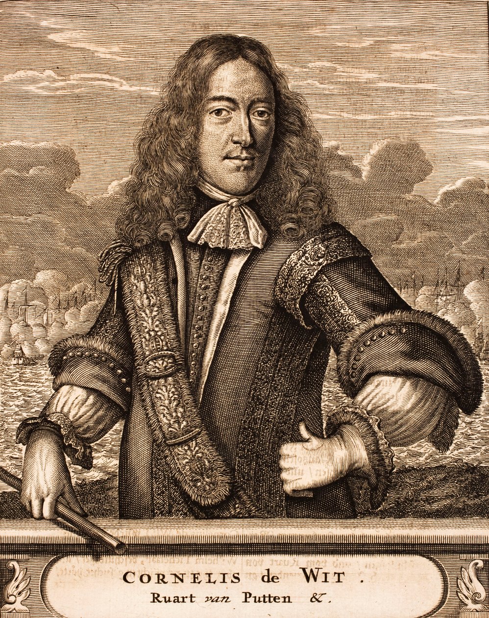 Portrait of Cornelis de Witt 1623-1672 (from Schauplatz des Krieges, 1675) by Unbekannt