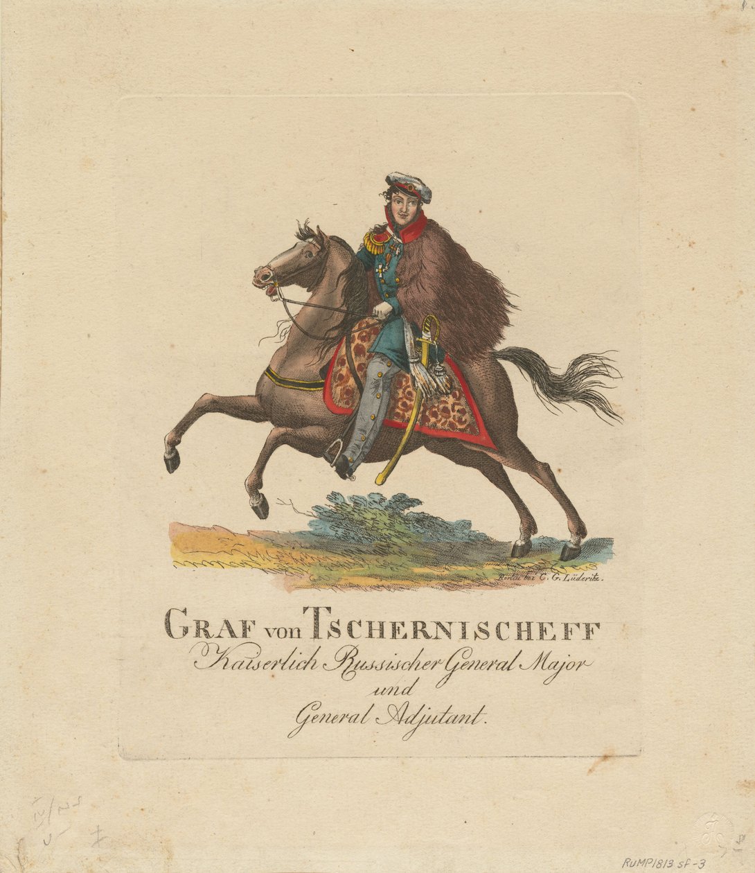 Portrait of Count Alexander Ivanovich Chernyshov, 1813 by Unbekannt