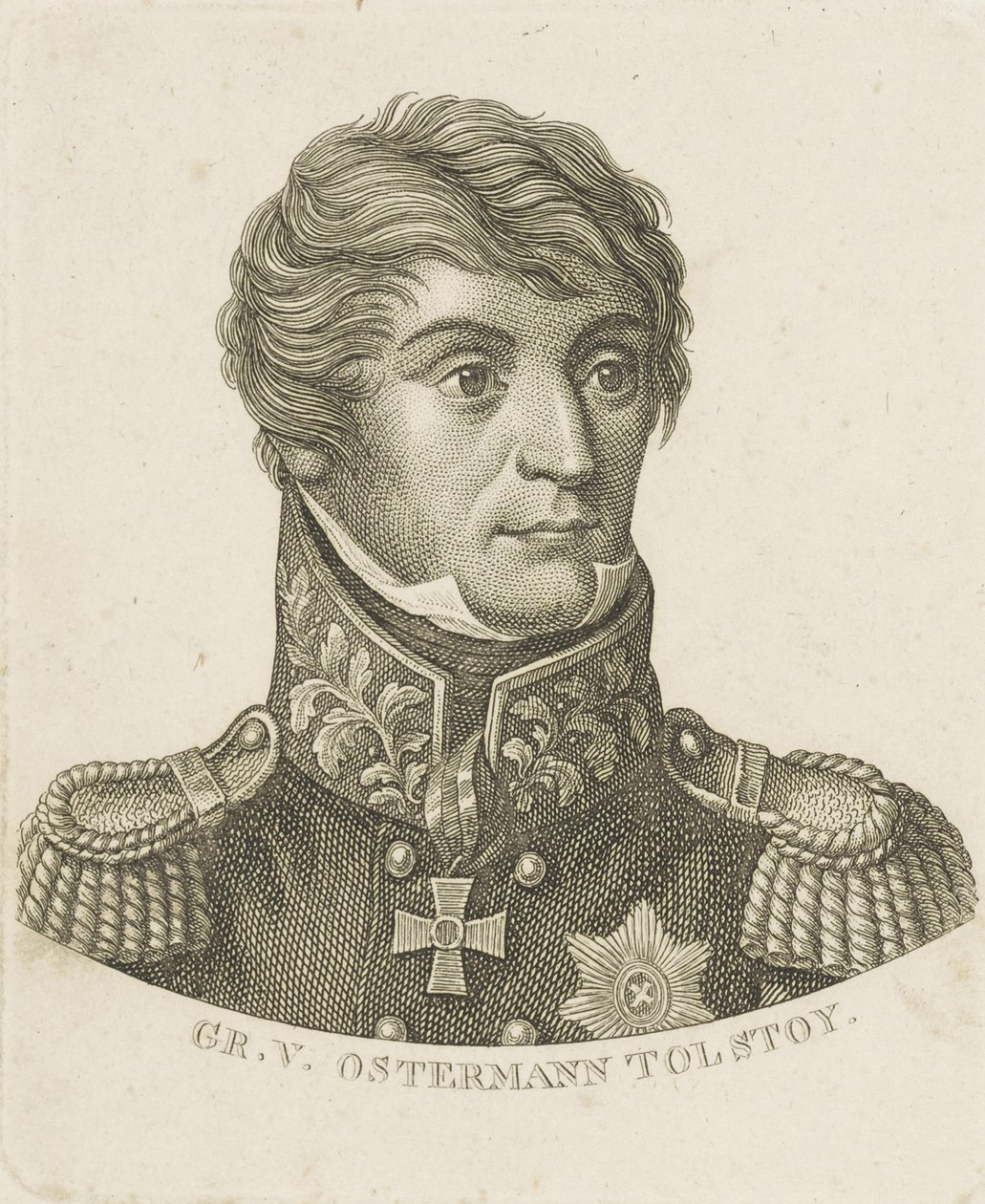 Portrait of Count Alexander Ivanovich Ostermann-Tolstoy 1772-1857, c. 1800 by Unbekannt