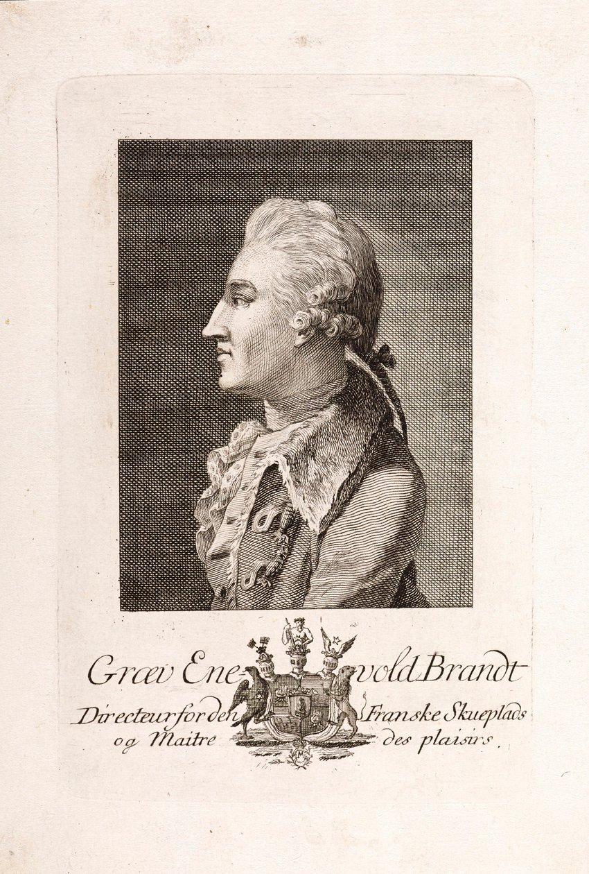 Portrait of Count Enevold Brandt by Unbekannt