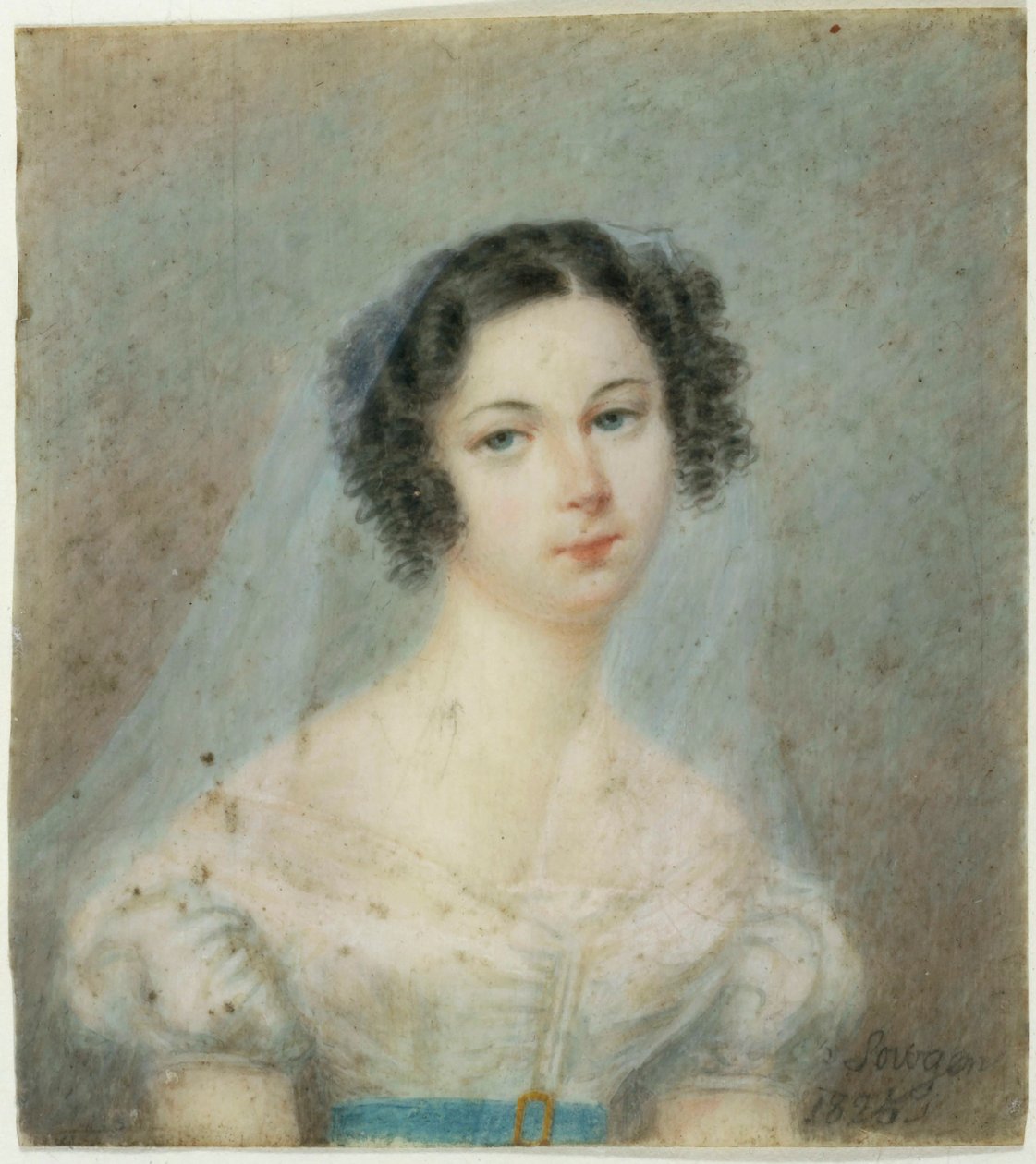 Portrait of Ewelina Hanska, née Rzewuska 1801-1882, 1820s by Unbekannt