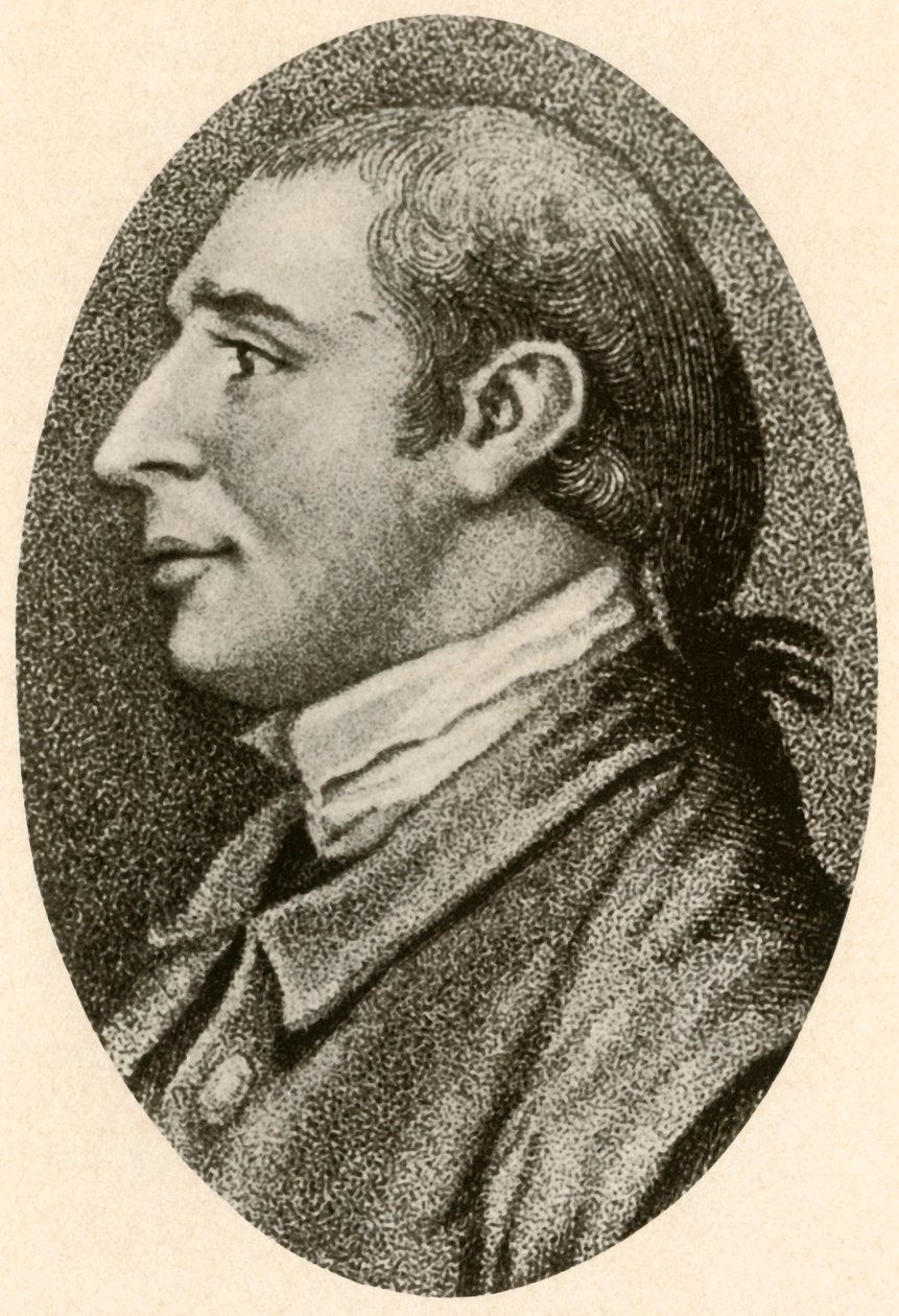Portrait of Gouverneur Morris with Smooth Hair and Pigtail Queue by Unbekannt