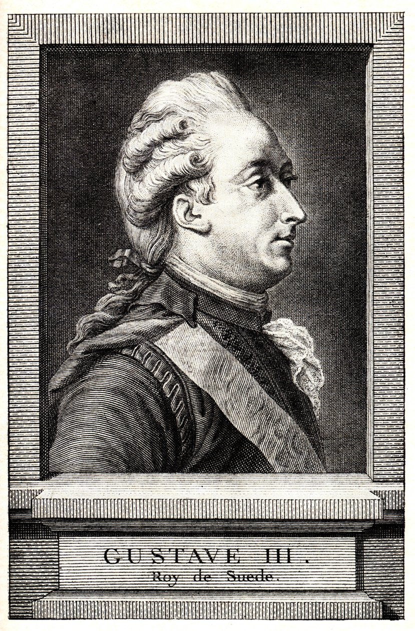 Portrait of Gustav III of Sweden by Unbekannt