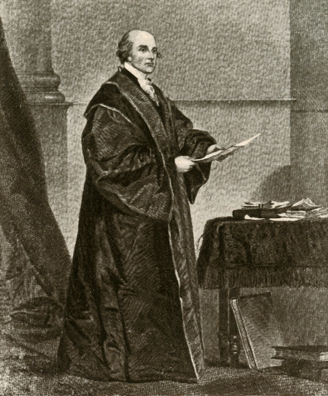 Portrait of John Jay in His Robes as First Chief Justice of the United States, c1780 by Unbekannt