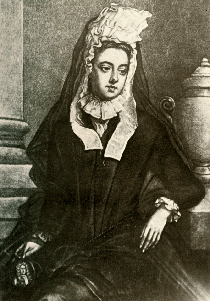 Portrait of Lady Fenwick, Showing Widows Mourning, 1695 by Unbekannt