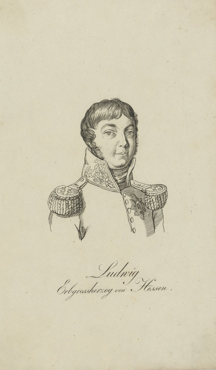 Portrait of Louis I, Grand Duke of Hesse, 1806 by Unbekannt